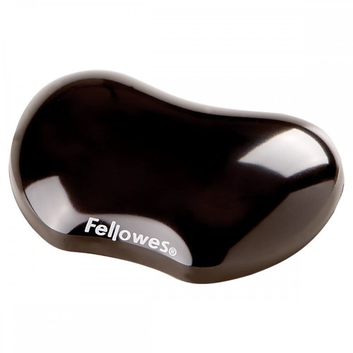 Podkładka żelowa pod nadgarstek Fellowes CRYSTAL CZARNA 9112301 www.niszczarka.net