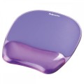 Podkładka żelowa pod mysz i nadgarstek Fellowes CRYSTAL FIOLETOWA www.niszczarka.net