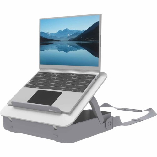 Podstawa na laptop Fellowes Breyta™ 2 w 1 walizka- biała www.niszczarka.net