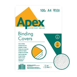 Okładka skóropodobna do bindowania DELTA A4 BIAŁA Apex - Fellowes 