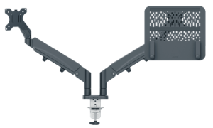 Ramię na 1 monitor i laptopa Leitz Ergo - Szary ciemny  