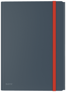 Teczka z gumką i kieszonką Leitz Cosy - Aksamitny szary