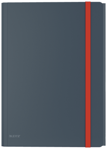 Teczka z gumką i kieszonką Leitz Cosy - aksamitny szary www.niszczarka.net