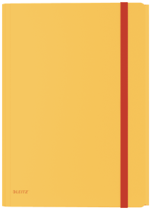 Teczka z gumką i kieszonką Leitz Cosy - Ciepły żółty