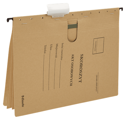 Skoroszyt zawieszany Esselte na akta osobowe A4 www.niszczarka.net