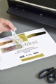 Metaliczna folia - Kalka barwiąca A4 Argo opk 25szt CZERWONA www.niszczarka.net