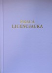 Okładka twarda - O.HARD Modern AA (5 mm) 304 x 212 mm (A4+ pionowa) - fioletowy - 10 sztuk - ze złotym tłoczeniem - Praca Licencjacka