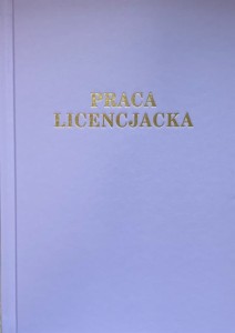 Okładka twarda - O.HARD Modern AA (5 mm) 304 x 212 mm (A4+ pionowa) - fioletowy - 10 sztuk - ze złotym tłoczeniem - Praca Licencjacka