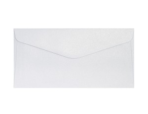 Koperta / koperty ozdobne DL - PEARL Diamentowa Biel opk 10szt 10szt 150g m2   