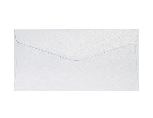 Koperta / koperty ozdobne DL - PEARL Diamentowa Biel opk 10szt 10szt 150g m2 www.niszczarka.net