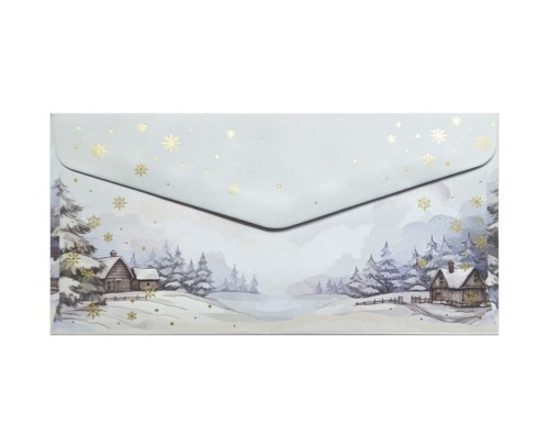 Koperta / koperty ozdobne DL - Koperta Magia Zimy opk 10szt 120g m2 www.niszczarka.net