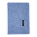 Notes Notatnik biurowy twardy w kratkę z kieszonką na telefon - O.NOTE Tokyo - 207 x 145 mm (A5) - niebieski www.niszczarka.net
