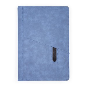 Notes Notatnik biurowy twardy w kratkę z kieszonką na telefon - O.NOTE Tokyo - 207 x 145 mm (A5) - niebieski