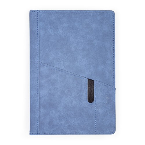 Notes Notatnik biurowy twardy w kratkę z kieszonką na telefon - O.NOTE Tokyo - 207 x 145 mm (A5) - niebieski www.niszczarka.net