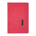 Notes Notatnik biurowy twardy w kratkę z kieszonką na telefon - O.NOTE Tokyo - 207 x 145 mm (A5) - czerwony www.niszczarka.net