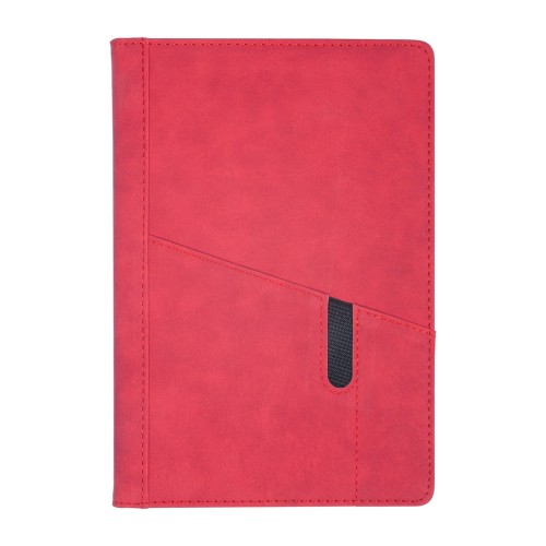 Notes Notatnik biurowy twardy w kratkę z kieszonką na telefon - O.NOTE Tokyo - 207 x 145 mm (A5) - czerwony www.niszczarka.net