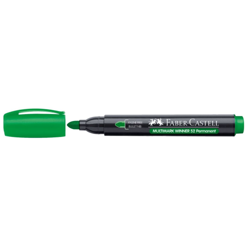 Marker Permanentny 52 ZIELONY końcówka okrągła FABER-CASTELL www.niszczarka.net