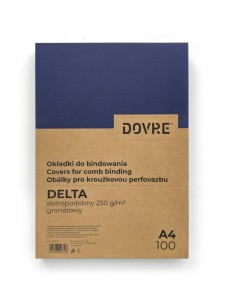 Okładka skóropodobna DELTA A4 GRANATOWA - Argo