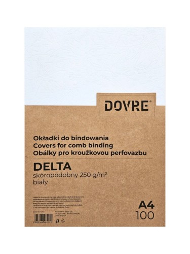 Okładka skóropodobna DELTA A4 BIAŁA - Argo www.niszczarka.net