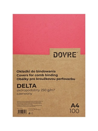 Okładka DELTA A4/100szt CZERWONA - Argo www.asan.com.pl
