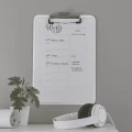 Deska z klipem Leitz WOW A4, biała  www.niszczarka.net