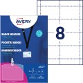 Holder na karty ze smyczą 90 x 60 mm plastikowy AVERY Zweckform - opakowanie 10 sztuk www.niszczarka.net