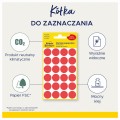 Etykiety Kółka do zaznaczania - zielone ⌀ 12 mm, 5 arkuszy - 270 kółek - znaczników www.niszczarka.net