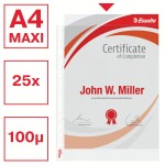 Koszulki na dokumenty Esselte - format A4 Maxi / 100mic / opk 25szt - groszkowe, MAXI