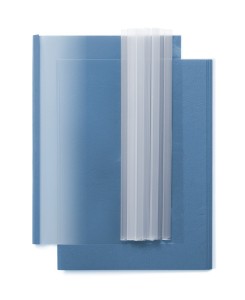 Listwy wsuwane i okładki Express Argo 4,5mm / NIEBIESKIE - zestaw do oprawy dokumentów - 10 kompletów opraw