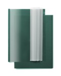 Listwy wsuwane i okładki Express Argo 9,5mm / ZIELONE -  zestaw do oprawy dokumentów - 8 kompletów opraw