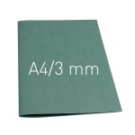  Termookładki miękkie - THERMOLINEN PLAIN (A4 pionowa) - 3mm - ZIELONY - 100 sztuk - OPUS