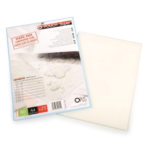 Folia do laminowania błyszcząca O.POUCH Super 216 x 303mm A4 80 mikronów /25szt OPUS