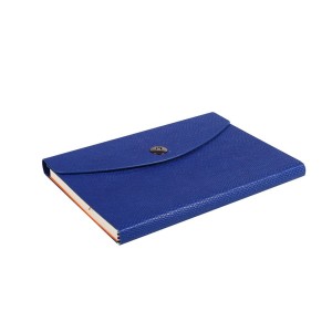  Notes Notatnik biurowy twardy w linię zamykany na zakładkę - O.NOTE Paris - 207 x 145 mm (A5) - niebieski OPUS