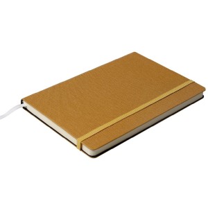  Notes Notatnik biurowy twardy w kratkę zamykany na gumkę - O.NOTE Cairo - 207 x 145 mm (A5) - piaskowy OPUS