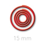 Kółeczka do ręcznego bindowania - O.easyRING 15mm - 75 szt - czerwony OPUS
