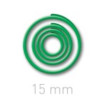 Kółeczka do ręcznego bindowania - O.easyRING 15mm - 75 szt - zielony OPUS