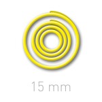 Kółeczka do ręcznego bindowania - O.easyRING 15mm - 75 szt - żółty OPUS