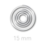 Kółeczka do ręcznego bindowania - O.easyRING 15mm - 300 szt - przeźroczysty OPUS
