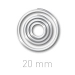 Kółeczka do ręcznego bindowania - O.easyRING 20mm - 40 szt - przeźroczysty  OPUS