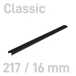  Kanał oklejany - O.CHANNEL Classic - 217 mm (A4+ poziomo, A5+ pionowo) - 16mm - 10 sztuk CZARNY OPUS