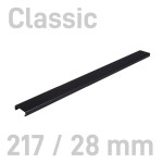  Kanał oklejany - O.CHANNEL Classic - 217 mm (A4+ poziomo, A5+ pionowo) - 28mm - 10 sztuk CZARNY OPUS