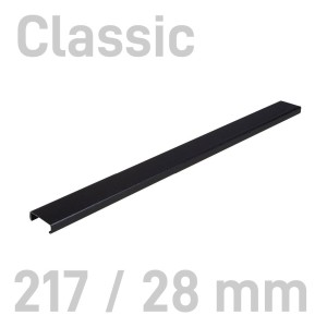  Kanał oklejany - O.CHANNEL Classic - 217 mm (A4+ poziomo, A5+ pionowo) - 28mm - 10 sztuk CZARNY OPUS