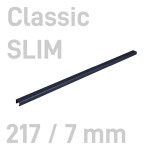  Kanał oklejany - O.CHANNEL Classic SLIM - 217 mm (A4+ poziomo, A5+ pionowo) - 7mm - 10 sztuk CZARNY OPUS