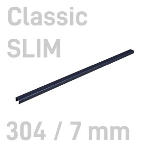 Kanał oklejany - O.CHANNEL Classic SLIM - 304 mm (A3+ poziomo, A4+ pionowo) - 7mm - 10 sztuk CZARNY OPUS