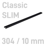 Kanał oklejany - O.CHANNEL Classic SLIM - 304 mm (A3+ poziomo, A4+ pionowo) - 10mm - 10 sztuk CZARNY OPUS