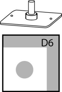 Nóż  D6 / 6mm O.CORNER CUTTER+ BLADE OPUS