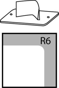 Nóż  R6 / 6mm O.CORNER CUTTER+ BLADE OPUS