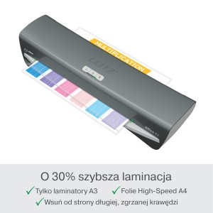 Laminator biurowy Leitz iLAM Office - A3 Szary ciemny 