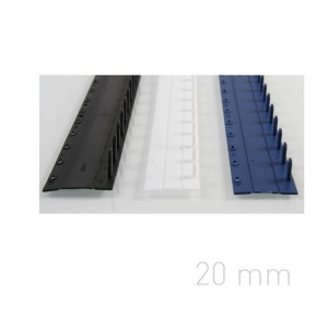 Listwy zatrzaskowe /Grzbiety plastikowe zamykane - O.CLICK - A4 / 20mm / 50szt BIAŁY OPUS