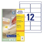 Usuwalne etykiety papierowe 99,1 x 42,3 mm, białe etykiety samoprzylepne, etykiety do druku 100 ark. / op., Avery L4743REV-100